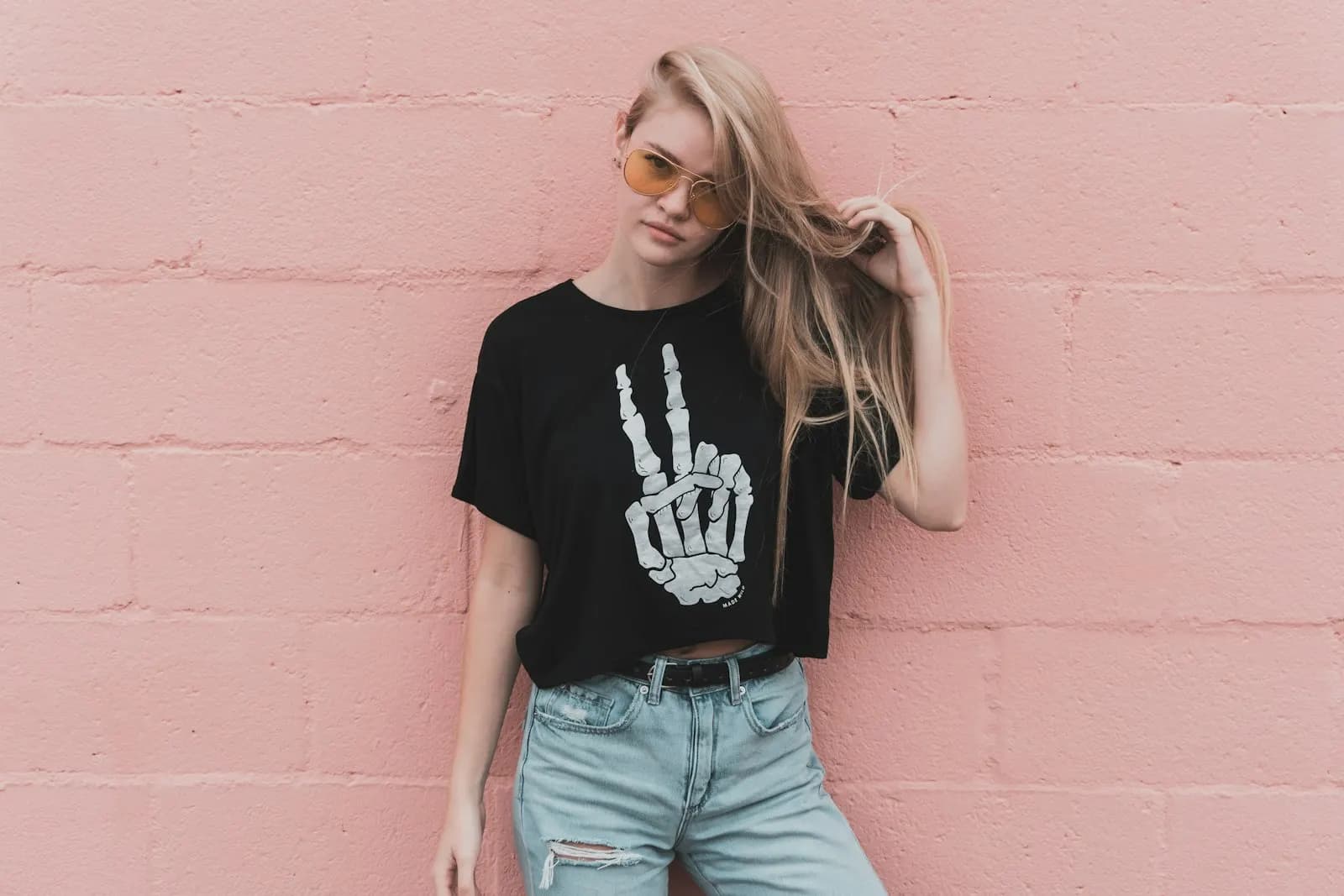 Silk-Touch Tee clothing styled view